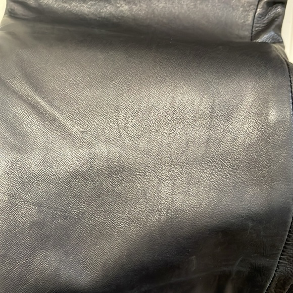 Danier Canada - Leather Slim Straight Pants - Black - 10 - Picture 12 of 13